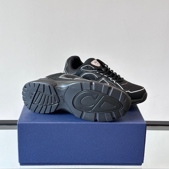 Dior Men\'s Black and Gray Sneakers